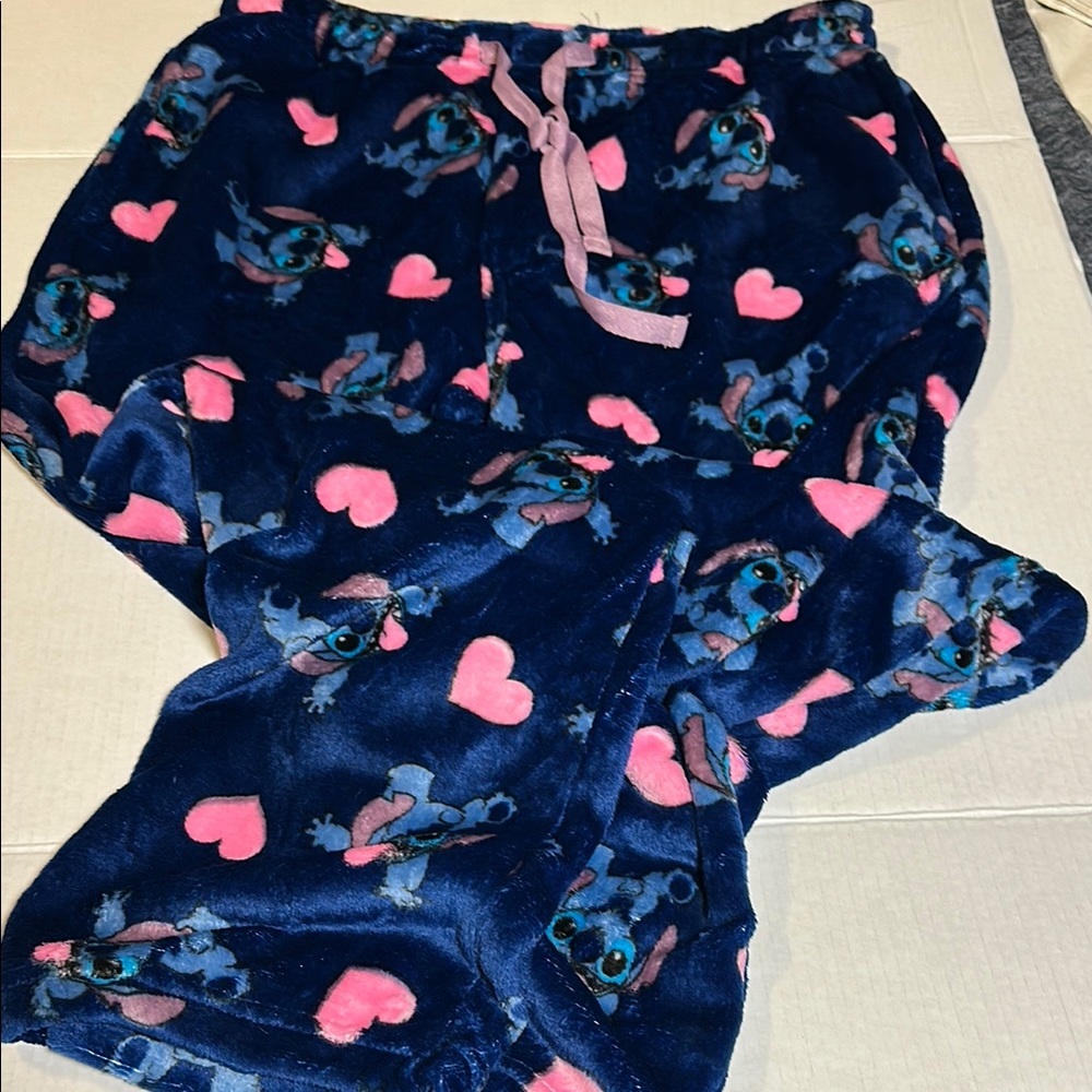 Disney Pink and Blue Pajamas with Playful Print